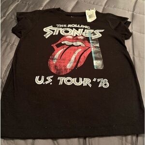BRAND NEW Vintage Inspired Rolling Stones Tee Shirt World Tour 78 - Size 5TT